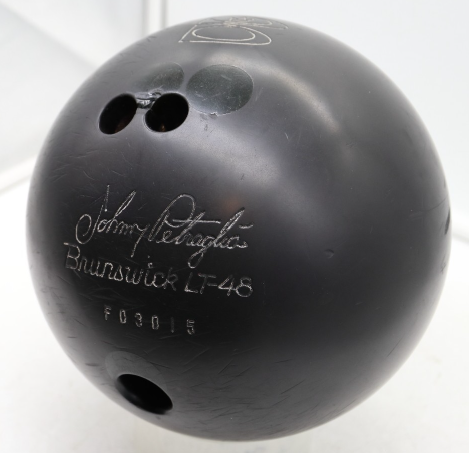 LT-48 PRO ブラック ボウリングボール 15LB 15.3 lbs Brunswick LT-48 Johnny Petraglia Vintage Black Bowling