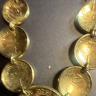 Vintage Peruvian gold tone coin neclace — photo 5