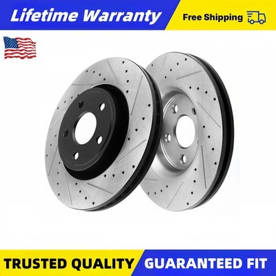 12.01 inch Front Drilled Slotted Brake Rotors for Isuzu Ascender 2004 2005 2006