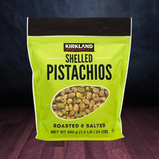 KS 680g Pistachios Shelled Roasted Salted Kosher Healthy Snack / Baking