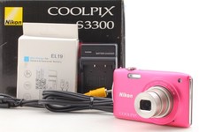  MINT in Box Nikon COOLPIX S3300 16.0MP 6x Zoom Digital Camera Pink From JAPAN