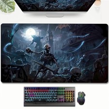 40 90cm Highquality Rubber Extra-Large Skull  Skeleton Battle Mouse Pad - 13.7