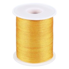 1mm x 393feet Nylon String for Bracelets Braided Nylon Cord, Yellow