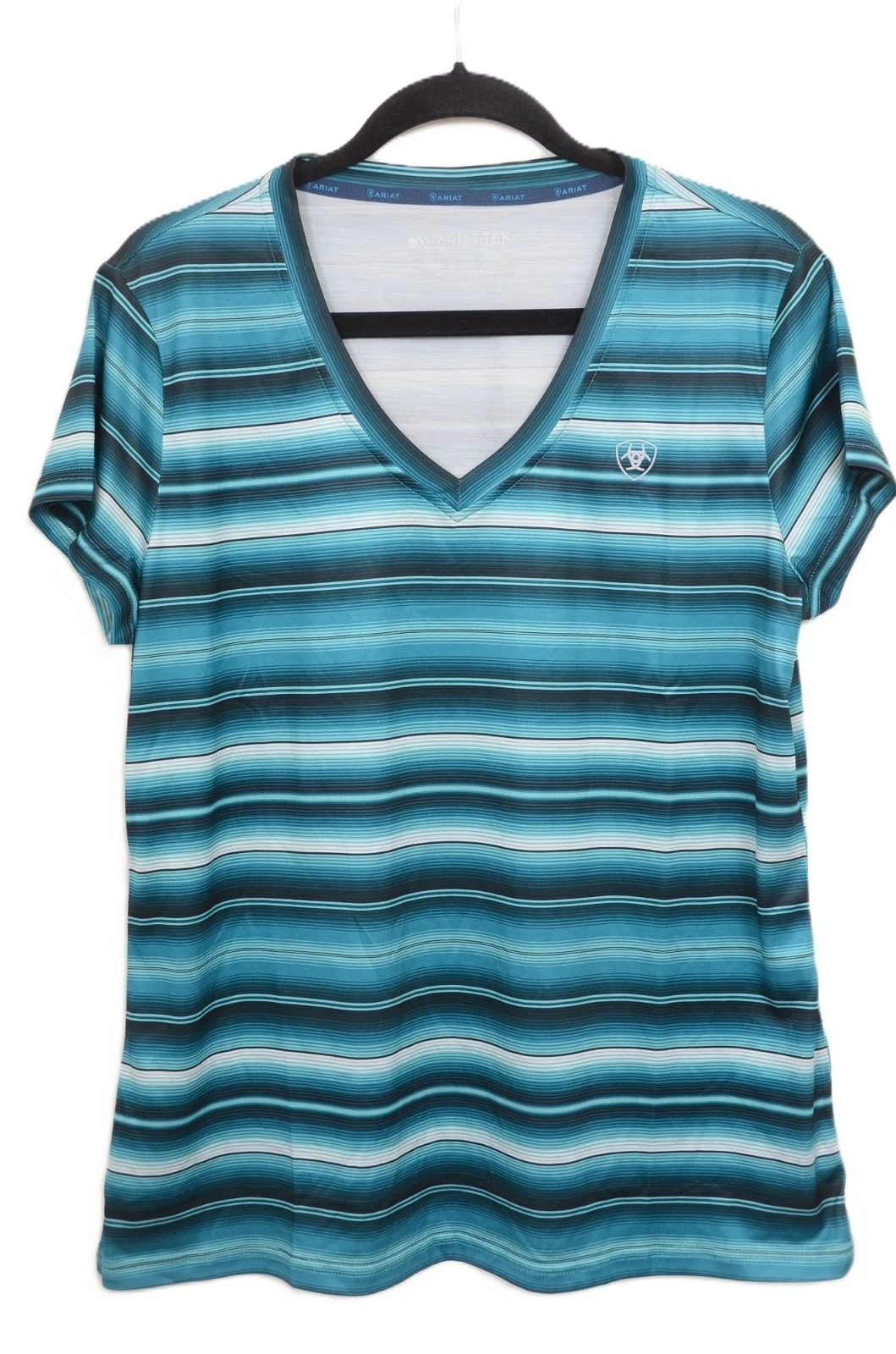 Ariat Laguna AriatTEK® V-Neck Short Sleeve Top Sun Protection Fabric™ Size XL