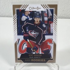 2022-23 Kent Johnson O-Pee-Chee Glossy Rookies R-3 NM Card Rookie RC. rookie card picture