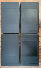 Lot of 4 Black Vintage Memorex VHS Tape Storage Clamshell Cases Empty
