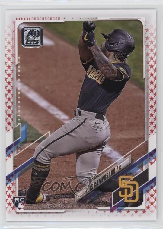 2021 Topps Independence Day 4/76 Luis Campusano #381 Rookie RC w5p