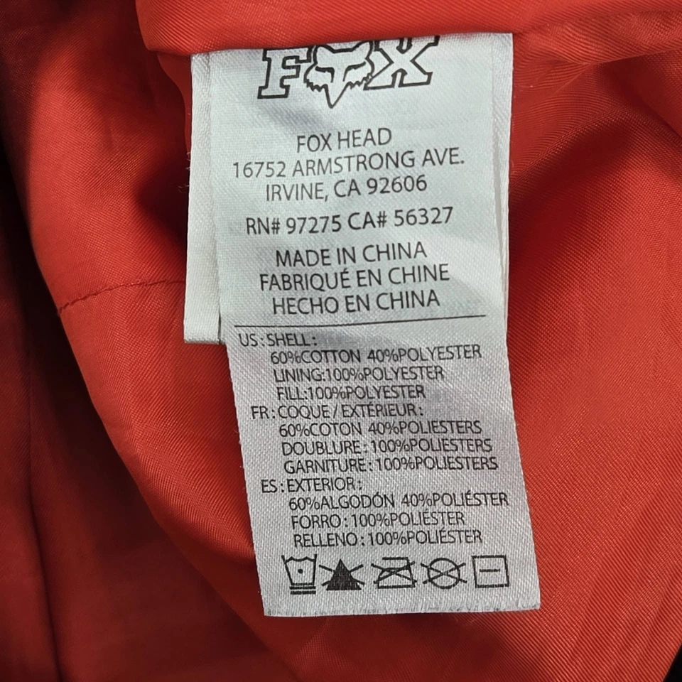 Chaqueta Fox Mujer S Gris Heritage Forjada Utilidad Recta Lona Logo Foto 3 de 4