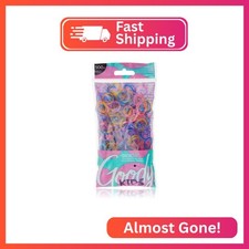 Goody Kids Ouchless Polyband Hair Ties, 500 Ct, Assorted Colors Glitter , Latex