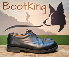 Black Oxford Leather Parade Shoes with hard wearing Rubber sole UK 9
