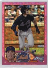 2023 Topps Chrome Logofractor Edition Pink Refractor 57/199 Brett Baty #204 0ij9