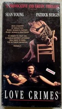 Love Crimes 1992 HBO Video - VHS Tape UNRATED Version w/ Sean Young BRAND NEW