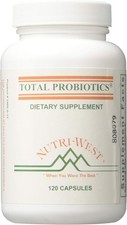 Nutri West Total Probiotics 120 Count Nutritional Supplement USA Made