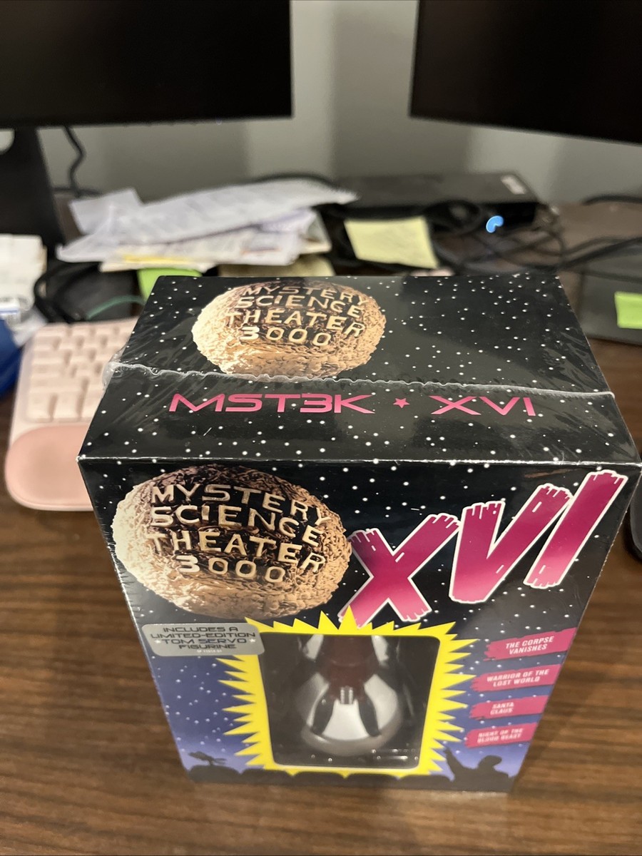 MST3K Vol. 16 4 Disc DVD Set w/ Tom Servo Figure Sealed Ultra Rare