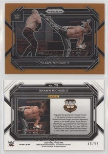 2023 Panini Prizm WWE Orange Prizm /99 Shawn Michaels #79