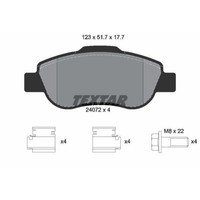 Textar BremsbeläGe Bremsbelegsatz Vorne System Bosch FüR Fiat Panda Van