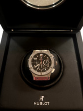Hublot Big Bang 41mm Steel Diamonds Black Dial Automatic Watch 341.SX.130.RX.114
