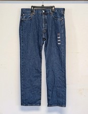 NEW Levis 501 Original Fit Blue Jeans 36x32 Straight Leg Button Fly - NEW