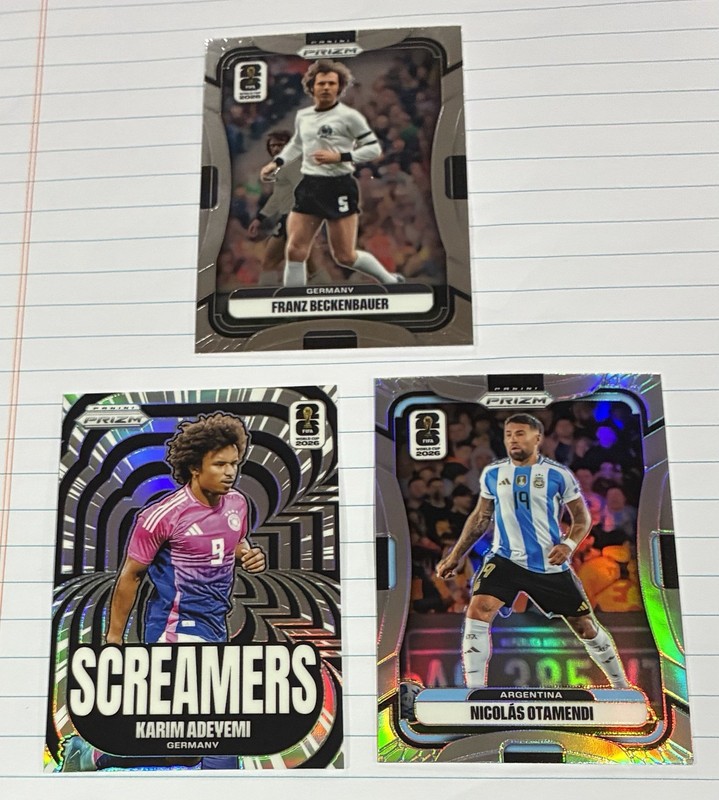 2026 Panini Prizm FIFA World Cup Card Lot