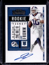 2020 Panini Contenders Jake Fromm Rookie Auto Autograph RC #142b Bills
