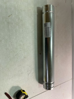 DuraVent 3PVL-24 3'' Pellet Vent L Chimney Pipe, 24'' Double Wall Stainless Steel