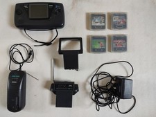 Sega Game Gear Console + Accessories & 4 Games (Repair Project) inc. TV Tuner