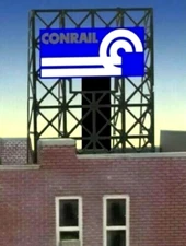 Miller Engineering ~ HO or O Scale ~ Conrail Flashing Rooftop Billboard ~ 883651