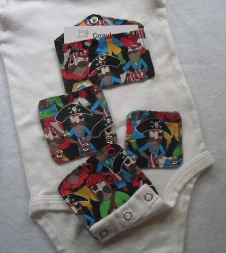 Grandma*J's Snap-ups Infant Bodysuit Extenders-Set of 2 OR 3 w/Gift Card Holder - Picture 6 of 15