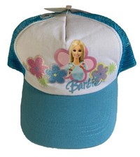 Barbie Sz Youth Girls Barbie Trucker Mesh SnapBack Light Blue Licensed Hat Cap