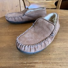 Mens Staheekum Tan Sheep Lined Moccasin Size 11 M