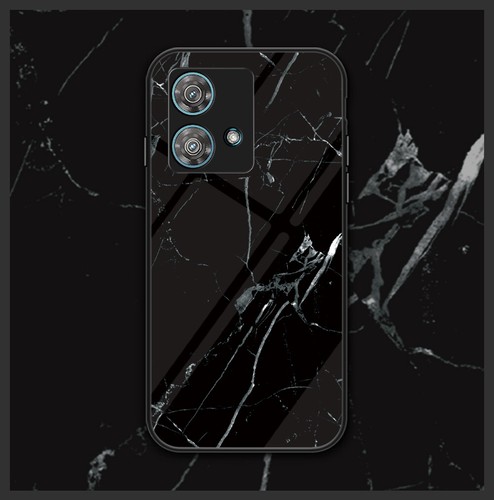 For Motorola Edge 40 Neo, Shockproof Shell Marble Tempered Glass Back Case Cover - Picture 17 of 22