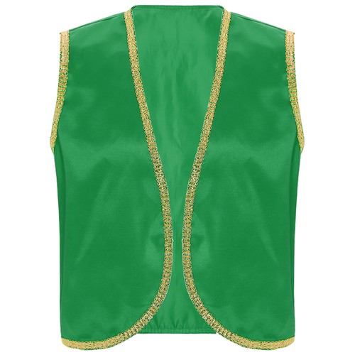 Men's Arabian Prince Costume Set Braided Trimming Vest Harem Pants Halloween - Picture 39 of 111