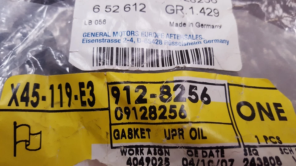 JUNTA DE CÁRTER DE ACEITE ORIGINAL GM OEM # 912825 CADILLAC 97-01 MOTOR CATERA Foto 2 de 3
