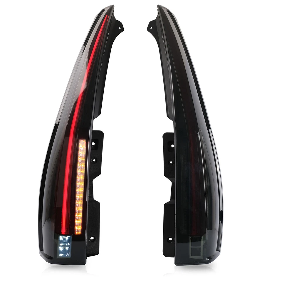 VLAND FULL LED Tail Lights Fit 2007-2014 Yukon Suburban Tahoe SMOKED LENS Pair - Image 3 of 4