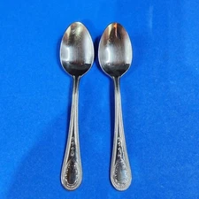 Wallace CONTINENTAL BATEMAN  Oval Place Soup Spoons Set of 2