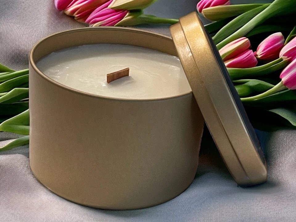 Vela de diseñador, cera de soja orgánica, hecha a mano, decoración del hogar, regalo de San Valentín Foto 3 de 4