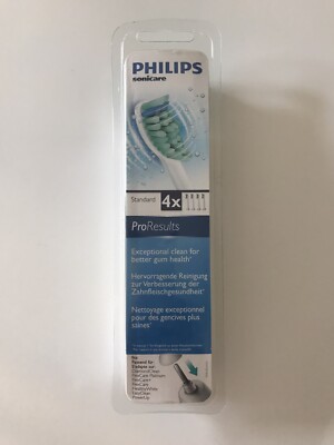 PHILIPS SONICARE PRO RESULTS 4ER-PACK ERSATZBÜRSTENKÖPFE STANDARD HX 6014 NEU MIT ETIKETT