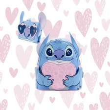 Loungefly Stitch Heart Mini Backpack and Wallet