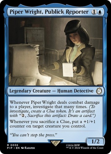 Piper Wright, Publick Reporter [Universes Beyond: Fallout] MTG