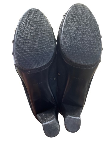 Stuart Weitzman Womens Black Suede Shearling-Studded Mule Size 6M SKU 8628 - Picture 13 of 15
