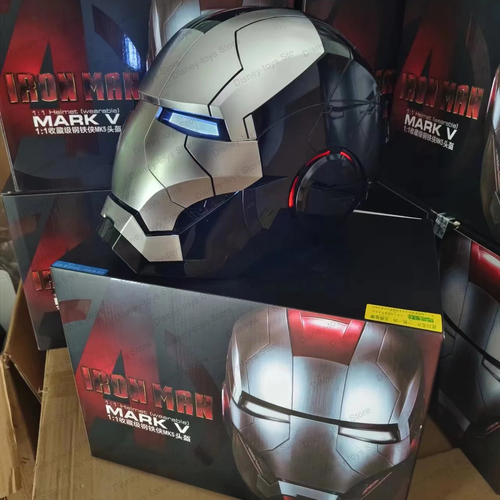 Iron Man 1:1 Helmet Mk5 Mk50 Avengers War Machine Cosplay Electric Open Close En