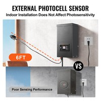 VEVOR 600W Low Voltage Landscape Transformer with Timer and Photocell Sensor 3