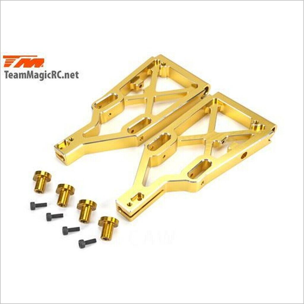 Front/Rear Lower Arm Suspension #505223GD (RC-WillPower) TeamMagic E6 III BES