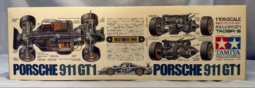 Tamiya 1/10 RC Porsche 911 Gt1 #58193 Belt Drive 4WD TA03R Radio Control - Picture 3 of 13