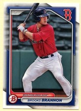 2024 Bowman Prospects Brooks Brannon baseball card #BP-95 Boston Red Sox