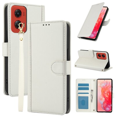 Wallet Case For Motorola Moto G Stylus/Power/Play 2024 2023 5G PU Leather Cover