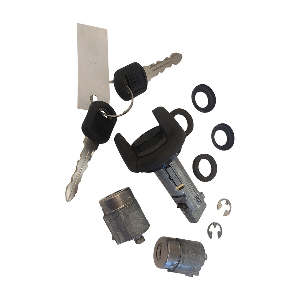 Juego de cilindro de encendido y cerradura de puerta OEM para Oldsmobile Bravada 1998 con llaves GM Foto 4 de 4