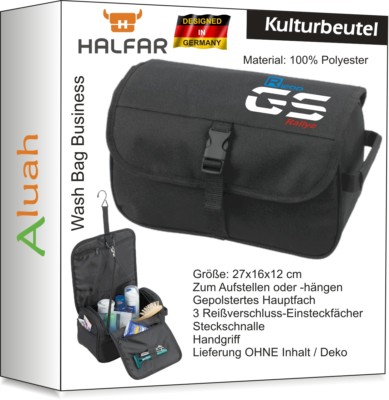 Kulturtasche R1200GS RALLYE Kulturbeutel zum Aufhängen für BMW Motorrad Fans