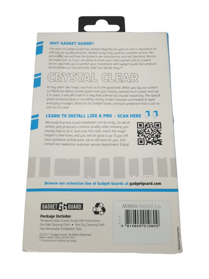 Gadget Guard Black Ice Tempered Glass Screen Guard Apple iPhone 5 5s SE 1st Gen - Image 2 of 2