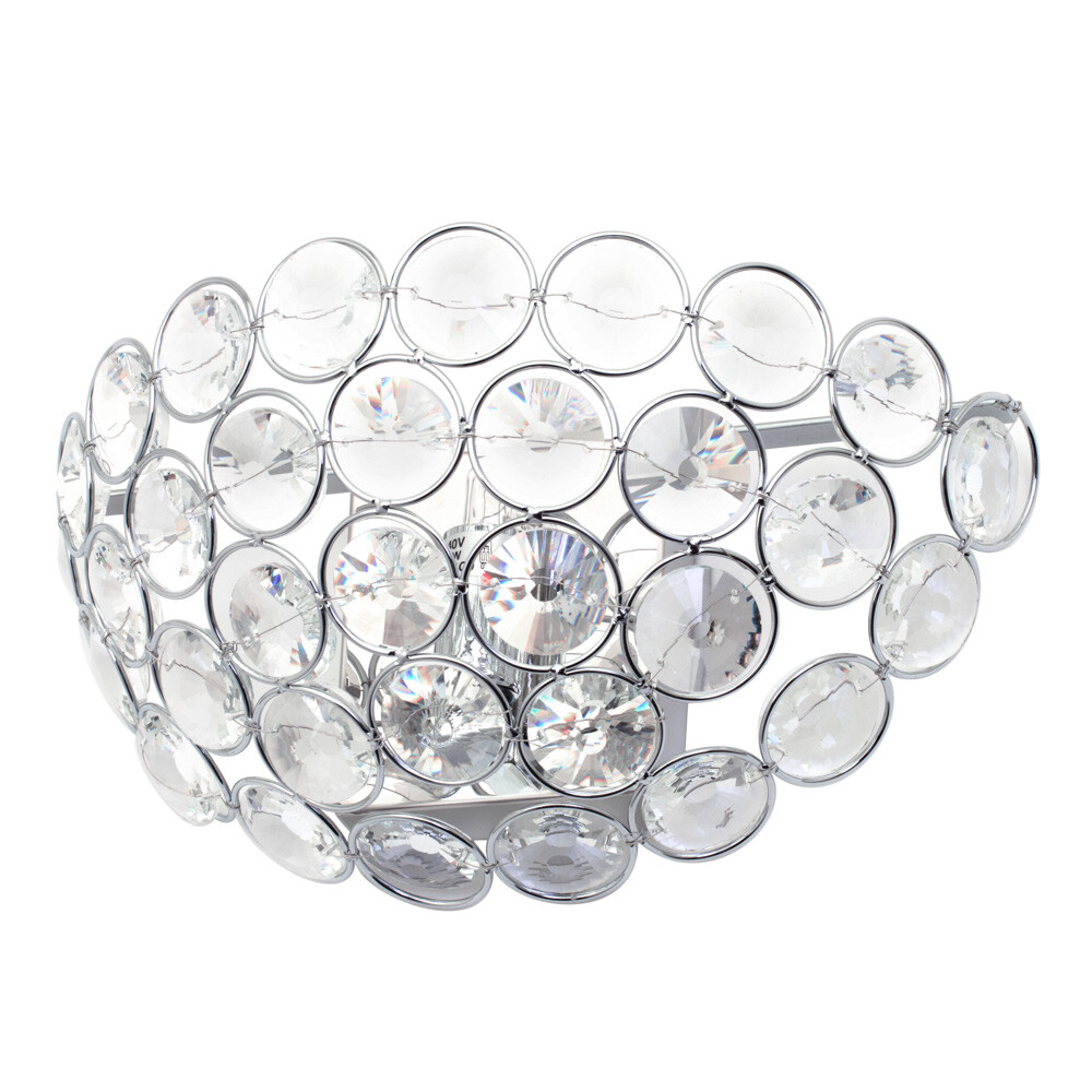 Litecraft Wall Light Crystal Effect 1 Arm G9 Fitting - Polished Chrome